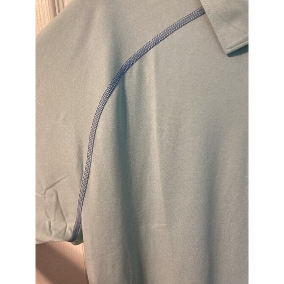 Peter Millar Blue Polo Mens Shirt w/ Sun Protection Golf Short Sleeve XXL (VG) - Picture 3 of 9